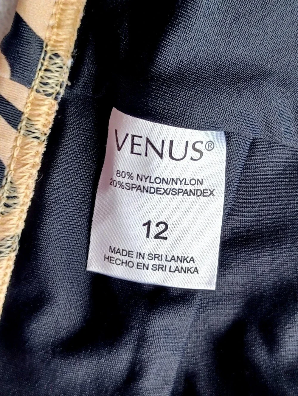 VENUS Tiger-Print Bikini Set, Size 12